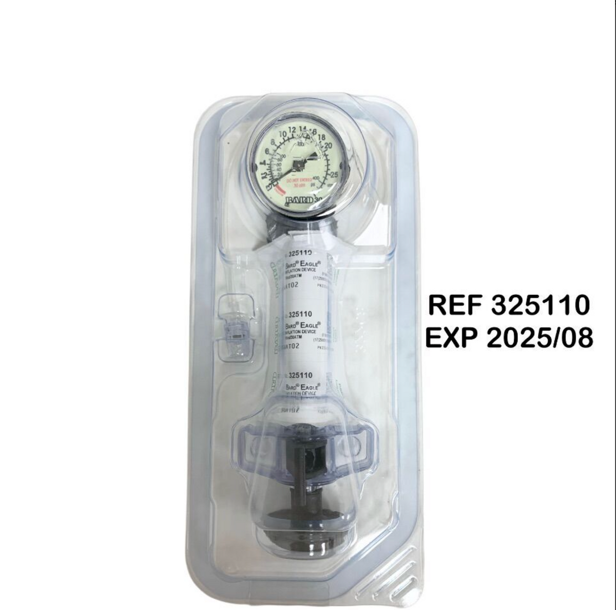 BARD 325110 EAGLE INFLATION DEVICE 10cc/30ATM EXP 2025 08