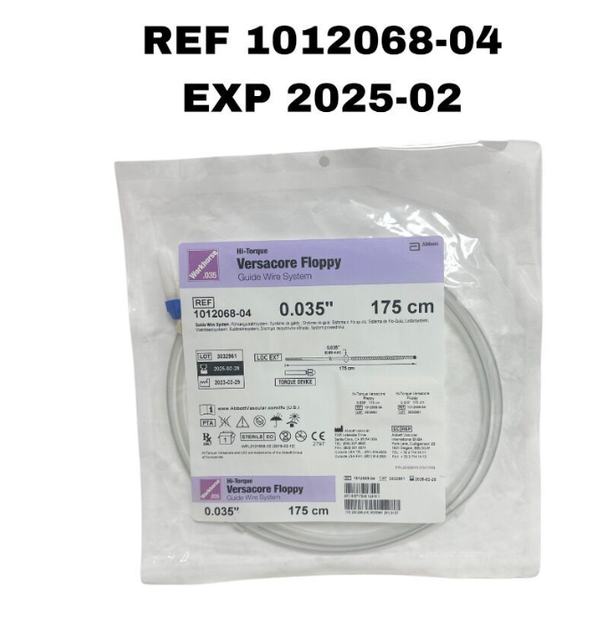 ABBOTT 1012068-04 Hi-Torque Versacore Floppy Guide Wire System 0.035" X 175 cm EXP 2025 02