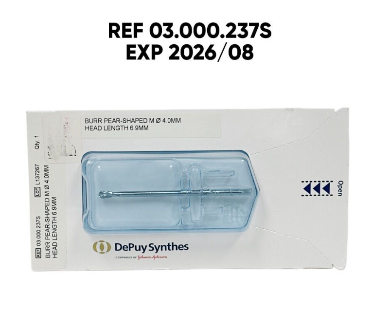 DEPUY SYNTHES 03.000.237S BURR PEAR-SHAPED M  4.0MM HEAD LENGTH 6.9MM EXP 2026 08