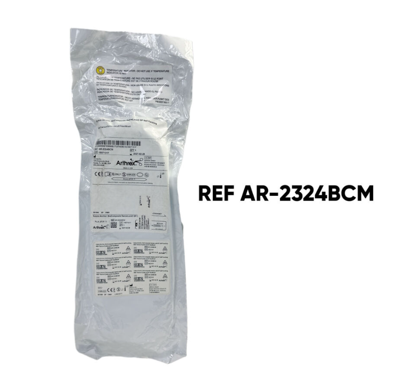 ARTHREX AR-2324BCM Suture Anchor BioComposite SwiveLock SP Self Punching With Titanium Eyelet and #2 FiberWire EXP 2027 02 & AFTER