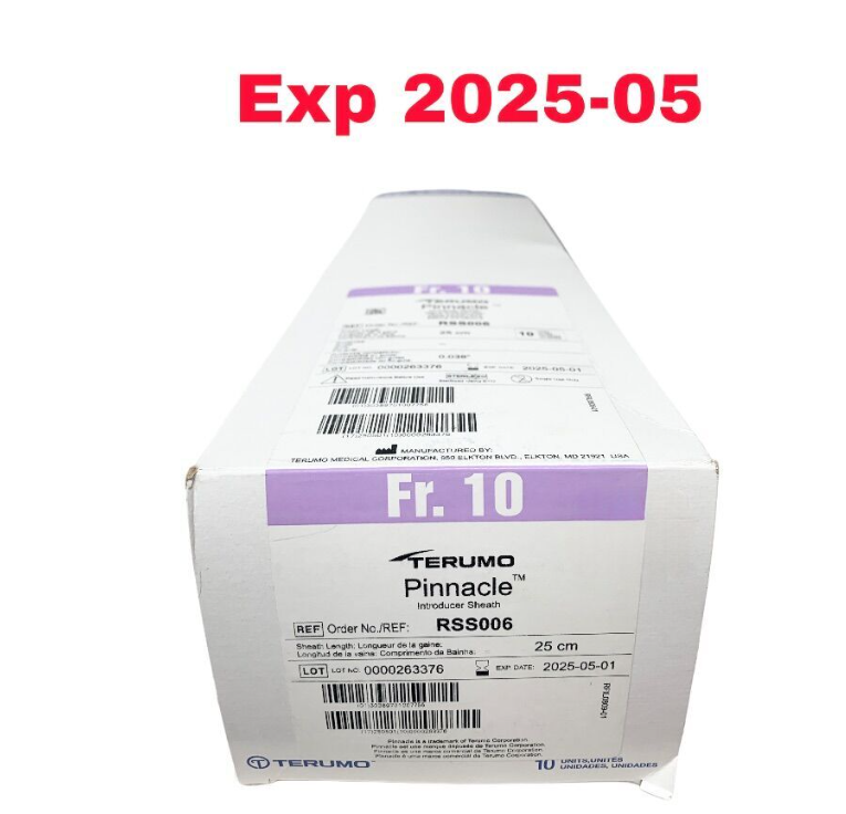 TERUMO RSS006 Pinnacle Introducer Sheath BOX OF 10 EXPIRED