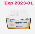 ETHICON CX21D Ethibond Excel 0 Suture Green Braided Polyester CT-1 Needle 18" 45cm Exp.2023 01