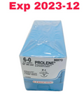 ETHICON 8697G Prolene 6-0 Suture 8697G Blue Monofilament 18" P-1 Needle  1 Dozen Exp.2023 12