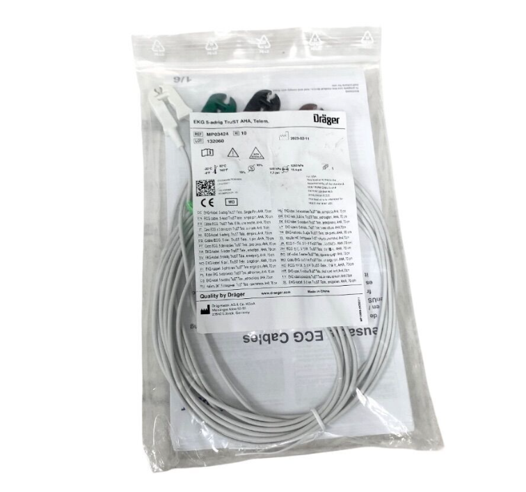 DRAGER -MEDICAL MP03424 EKG 5-adrig TruST AHA Telemetry Cable