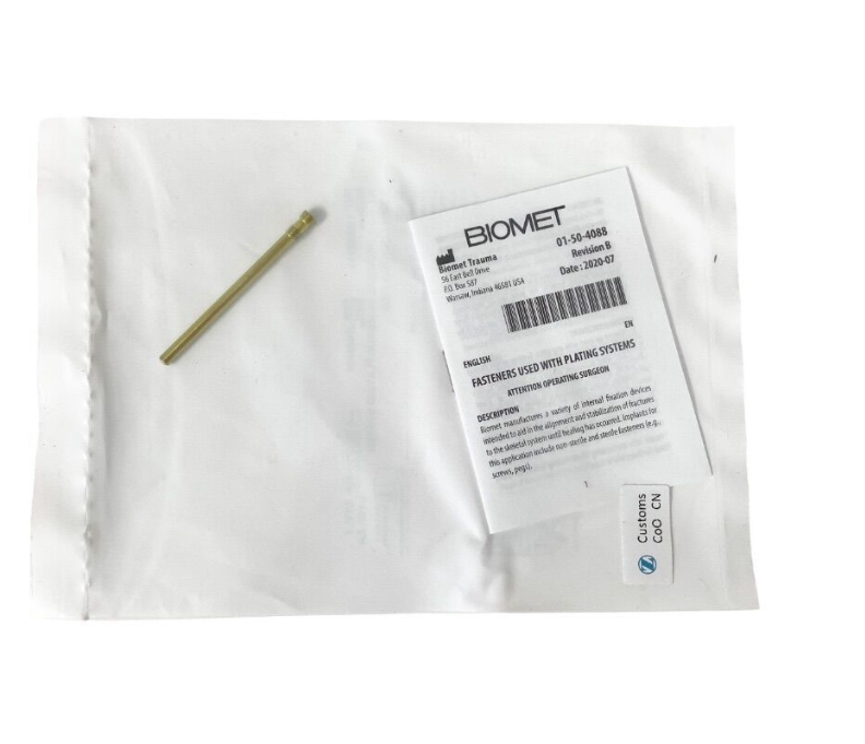 BIOMET 110025352 A. L.P.S. PROXIMAL HUMERUS PLATING SYSTEM rus, reent 3.2MM LOCKING PEG EXP.2023 05