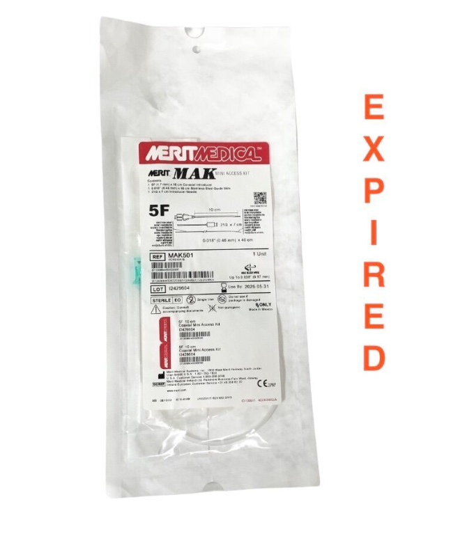 MERIT MEDICAL MAK501 MAK Mini Access Kit 5F 10cm Coaxial 0.018" EXP 2025 05