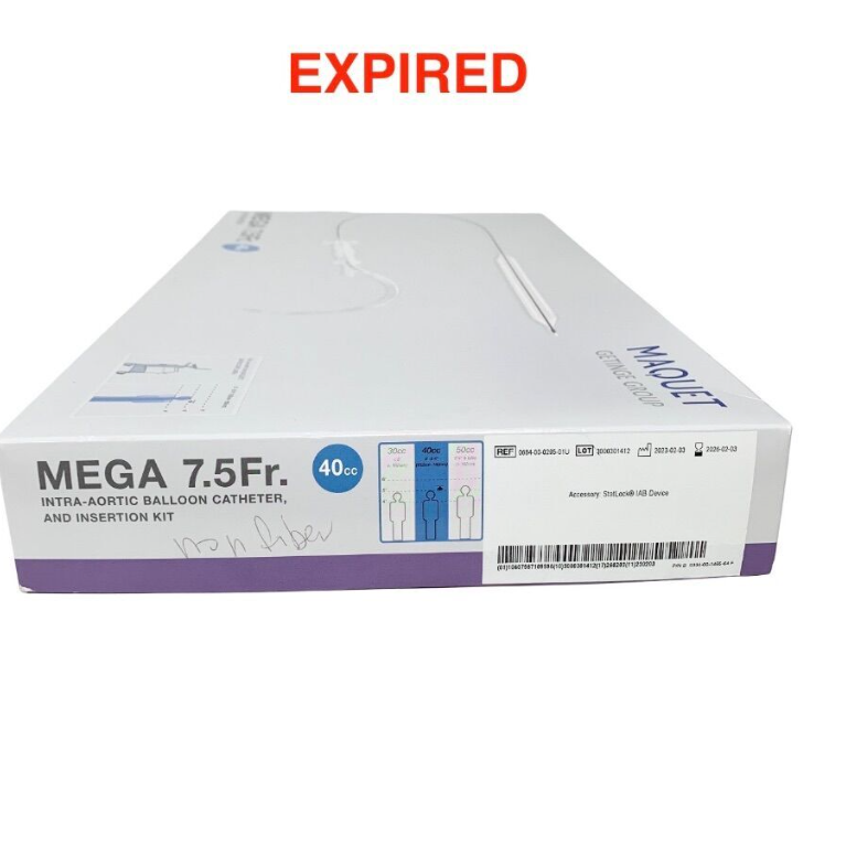 MAQUET 0684-00-0295-01U Mega 7.5Fr 40cc Intra Aortic Balloon Catheter Insertion Kit  EXP 2026 02