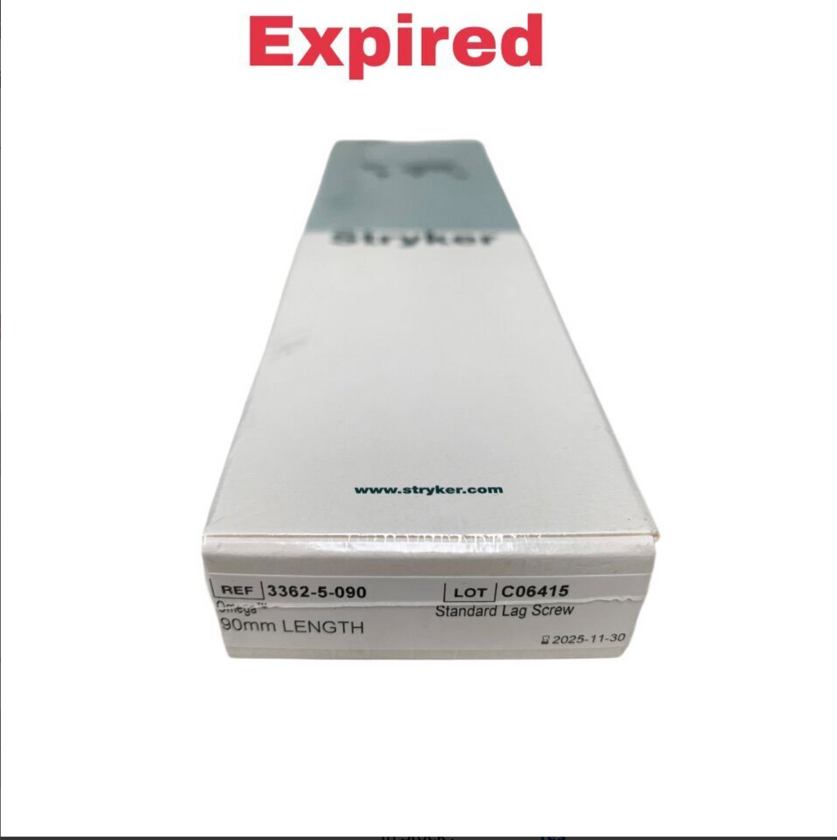 STRYKER 3362-5-090 Omega Standard Lag Screw 90mm Orthopedic Implant Exp 2025 11