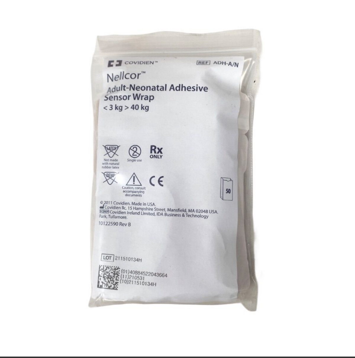 COVIDIEN ADH-A/N Nellcor Adult-Neonatal Adhesive Sensor Wraps Pack of 50