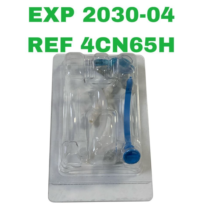 COVIDIEN 4CN65H Shiley Adult Flexible Tracheostomy Tube with TaperGuard Cuff Disposable Inner Cannula 6.5mm I.D. EXP. 2030 04