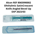 ALCON 8065990002 Ophthalmic SatinCrescent Knife Angled Bevel Up EXP 2023 03