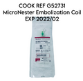 COOK MEDICAL G52731 MicroNester Embolization Coil EXP 2022 02
