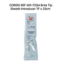 CORDIS 401-723M Brite Tip Sheath Introducer 7F x 23cm  EXP 2022 12