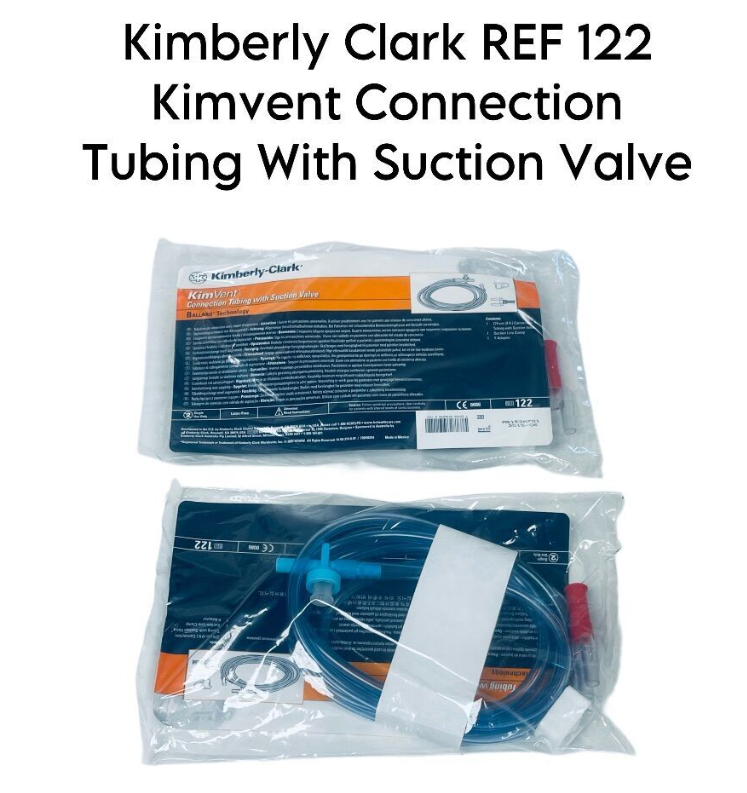 KIMBERLY-CLARK 122 Kimvent Connection Tubing With Suction Valve (LOT OF 9)