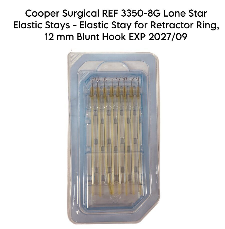 COOPER SURGICAL 3350-8G Lone Star Elastic Stays Elastic Stay for Retractor Ring 12 mm Blunt Hook EXP 2027 09