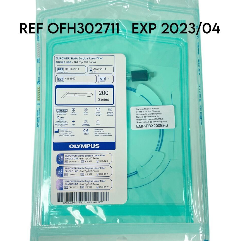 OLYMPUS OFH302711 EMPOWER Sterile Surgical Laser Fiber  SINGES USE  BALL TIP 200 Series EXP 2023 04