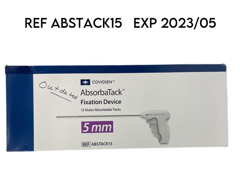 COVIDIEN ABSTACK15 Absorbable Fixation Device 15 Violet Absorbable Tacks 5mm  EXP 2023 05