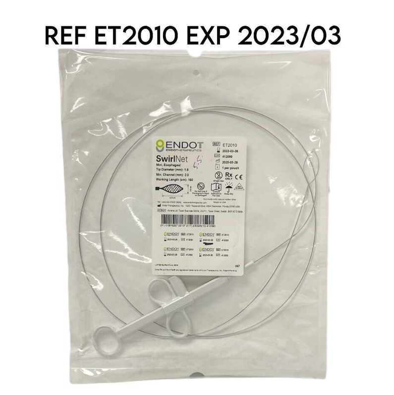 ENDOTHERAPEUTICS ET2010 SwirlNet Mini Esophageal Tip Diameter (mm): 1.8 Min. Channel (mm): 2.0 Working Length (cm): 160 EXP 2023 03