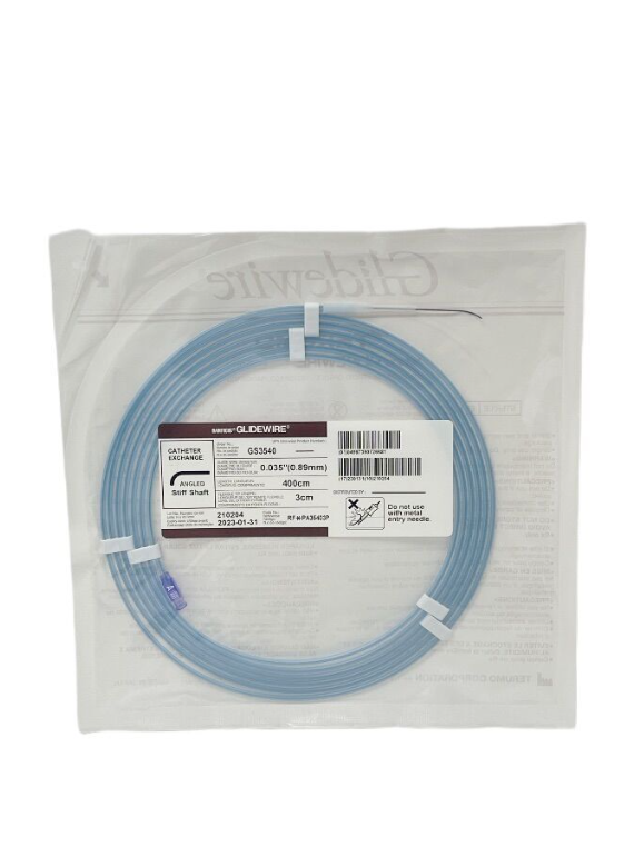 TERUMO GS3540 RADIOFOCUS GLIDEWIRE 0.035" X 400CM  ANGLED 45  EXP 2023 01