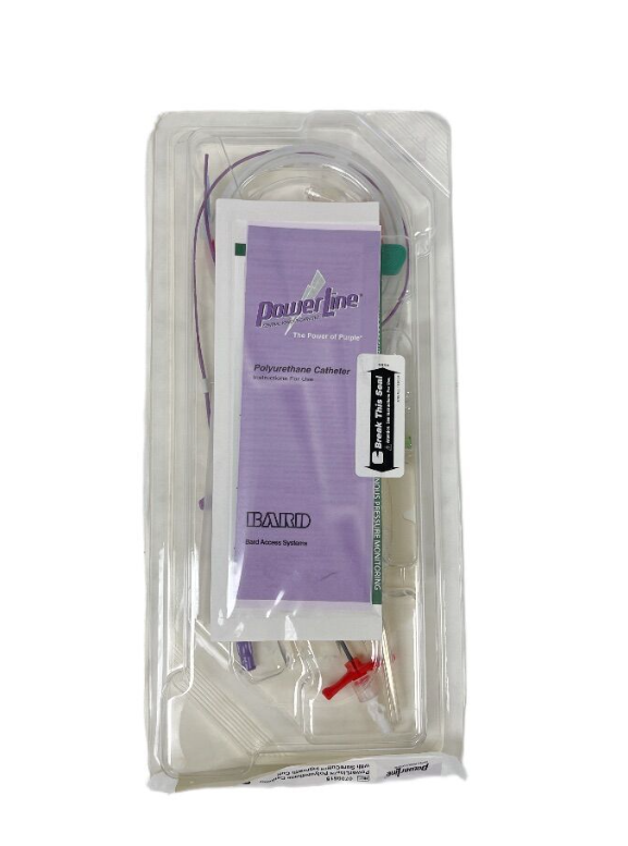 BARD 0700515 POWERLINE 5F CV CATHETER  SINGLE LUMEN  MICROINTRODUCER TRAY  EXP 2023 07