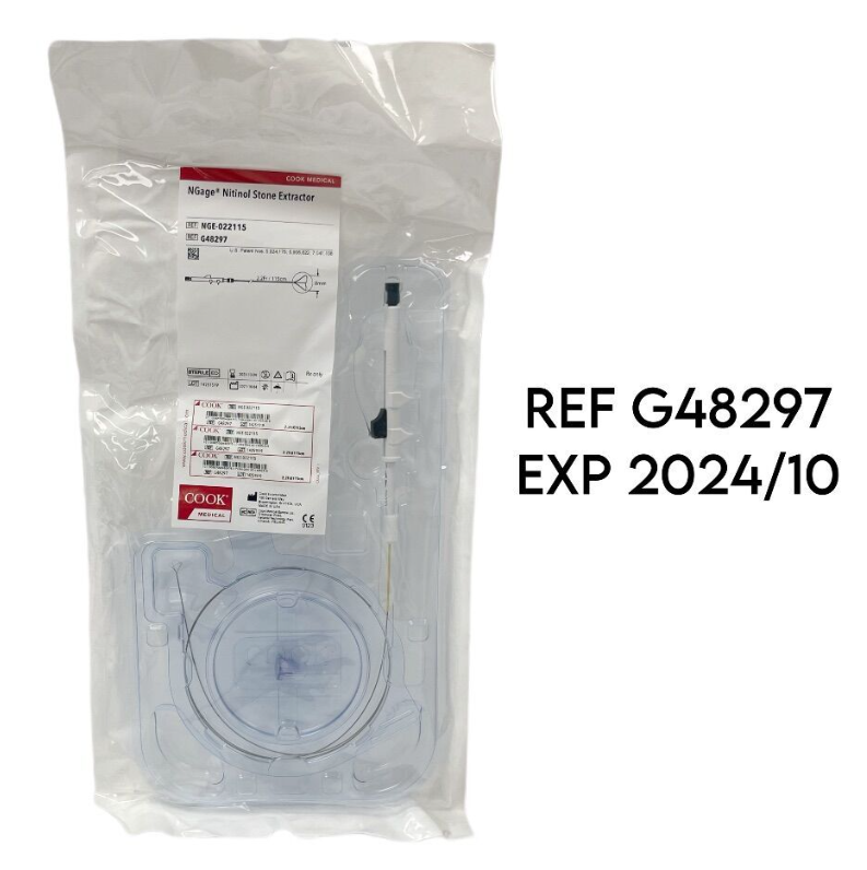 COOK MEDICAL G48297 NGAGE NITINOL STONE EXTRACTOR: 2.2F X 115CM X 8MM EXP 2024 10