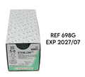 ETHICON 698G ETHILON Nylon Suture 5-0 ETHILON BLACK 1X18" P-3  (10/BOX) EXP 2027 07