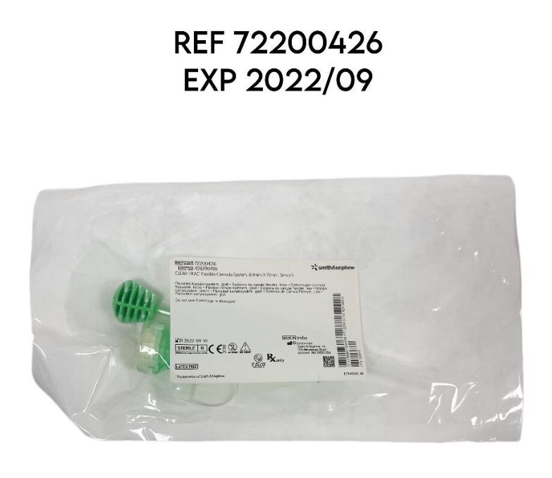 SMITH & NEPHEW 72200426 CLEAR TRAC FLEXIBLE SMOOTH CANNULA WITH OBTURATOR: 8MM X 72MM  EXP 2022 09