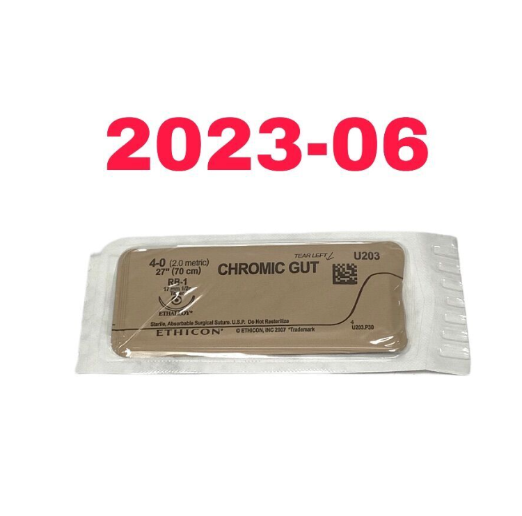 ETHICON U203 CHROMIC GUT Absorbable Surgical Suture 2023 06