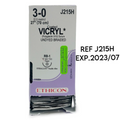 ETHICON J215H VICRYL (Polyglactin 910) Suture UNDYED BRAIDED 3-0 (2.0 metric) 27" (70 cm) 28/BOX EXP 2023 07