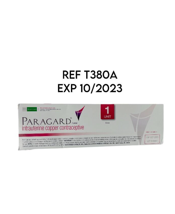 TEVA HEALTH INC T380A PARAGARD intrauterine copper contraceptive EXP 10 2023