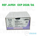 ETHICON J495H Coated VICRYL suture 5 0 (1 Ph Eur) PS-2 (36/BOX) EXP 2028 06