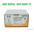 ETHICON X871H ETHIBOND EXCEL SUTURE 4-0 (1.5 Ph. Eur.) RB-1 (36/BOX) EXP 2027 11