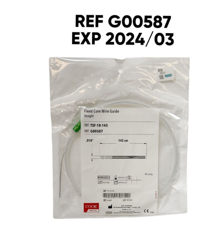 COOK MEDICAL GO0587 Fixed Core Wire Guide Straight EXP 2024 03