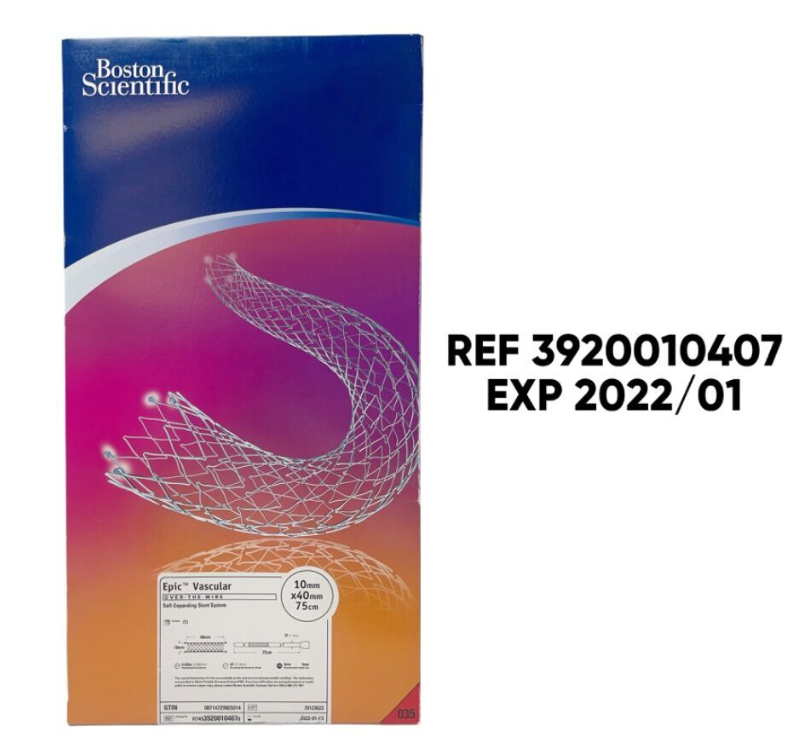 BOSTON SCIENTIFIC 3920010407 Еріс Vascular OVER -THE -WIRE Self-Expanding Stent System 10mm x 40mm (75cm) EXP 2022 01