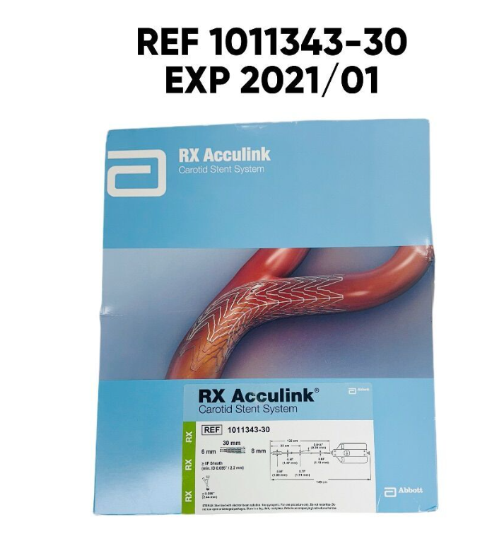 ABBOTT 1011343-30 RX ACCULINK CAROTID STENT SYSTEM: 6-8MM X 30MM X 132CM EXP 2021 01