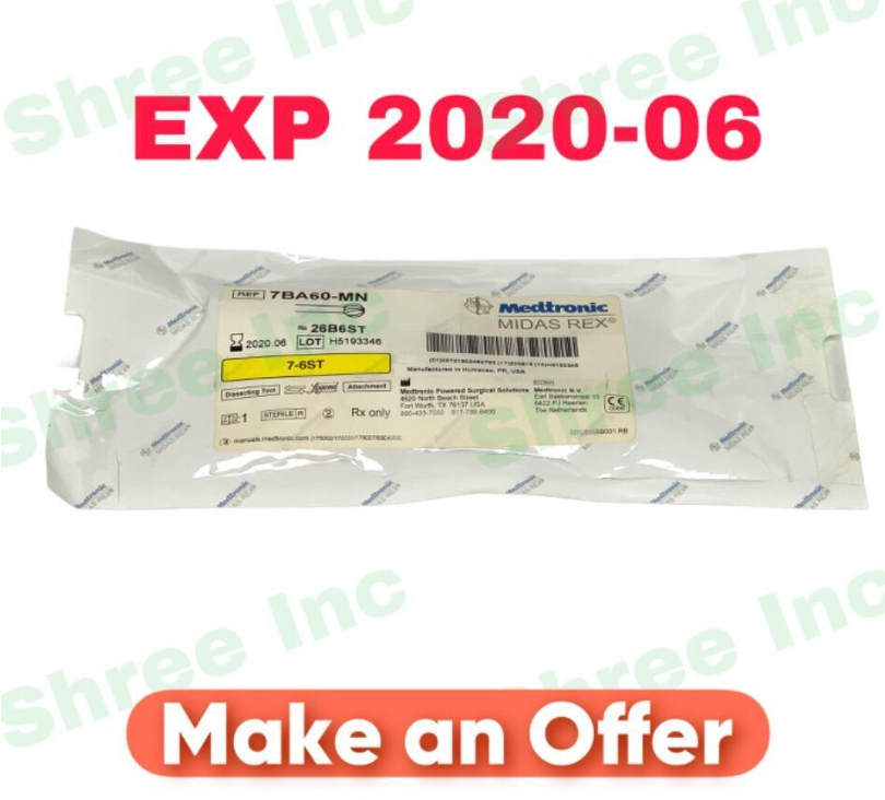 MEDTRONIC 7BA60-MN MIDAS REX LEGEND 7-6ST DISSECTING TOOL ATTACHMENT EXP 2020 06