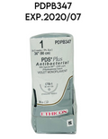 ETHICON PDPB347 PDS Plus Antibacterial Suture VIOLET MONOFILAMENT SIZE 1 36" ЕXP.2020 07