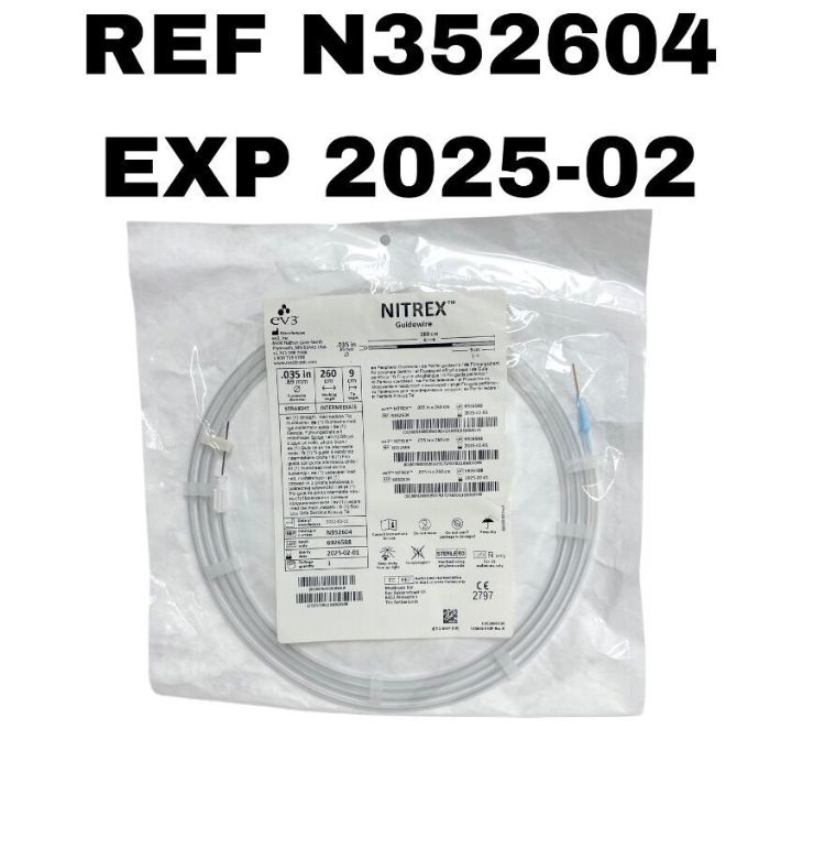 MEDTRONIC N352604 EV3 NITREX GUIDEWIRE 0.035" X 260CM STRAIGHT EXP 2025 02