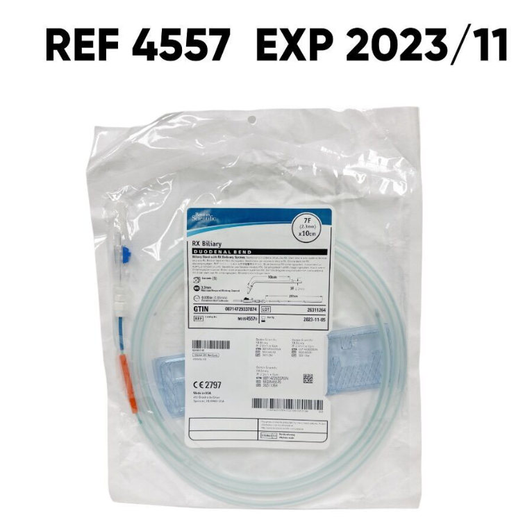 BOSTON SCIENTIFIC 4557 RX Biliary DUODENAL BEND Biliary Stent with RX Delivery System 7F X 10cm EXP.2023 11
