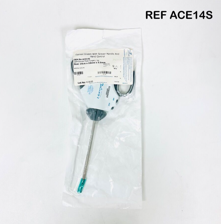 ETHICON ACE14S Curved Shears With Scissor Handle And Hand Control  EXPIRED