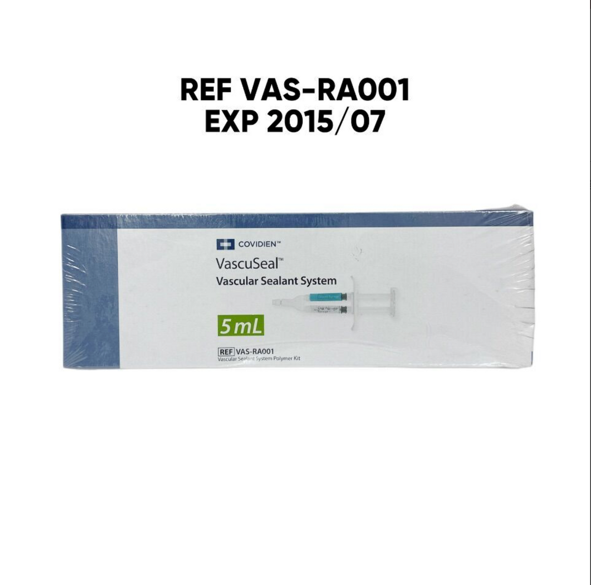 COVIDIEN VAS-RA001 VascuSeal Vascular Sealant System 5ml EXP 2015 07