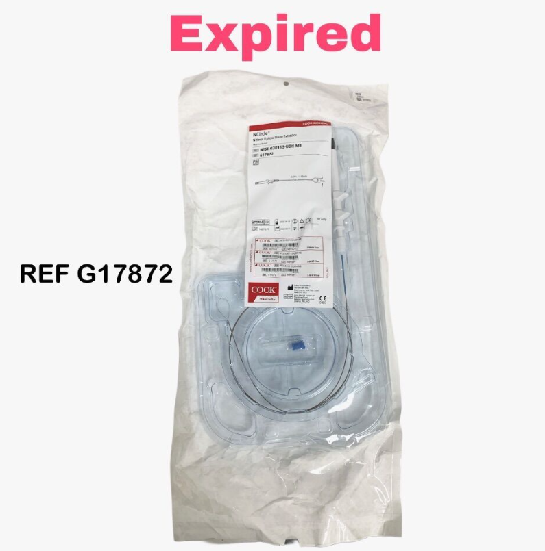 COOK G17872 NCircle Nitinol Tipless Stone Extractor Modified Basket 3.0Fr  115cm EXP 2025 08