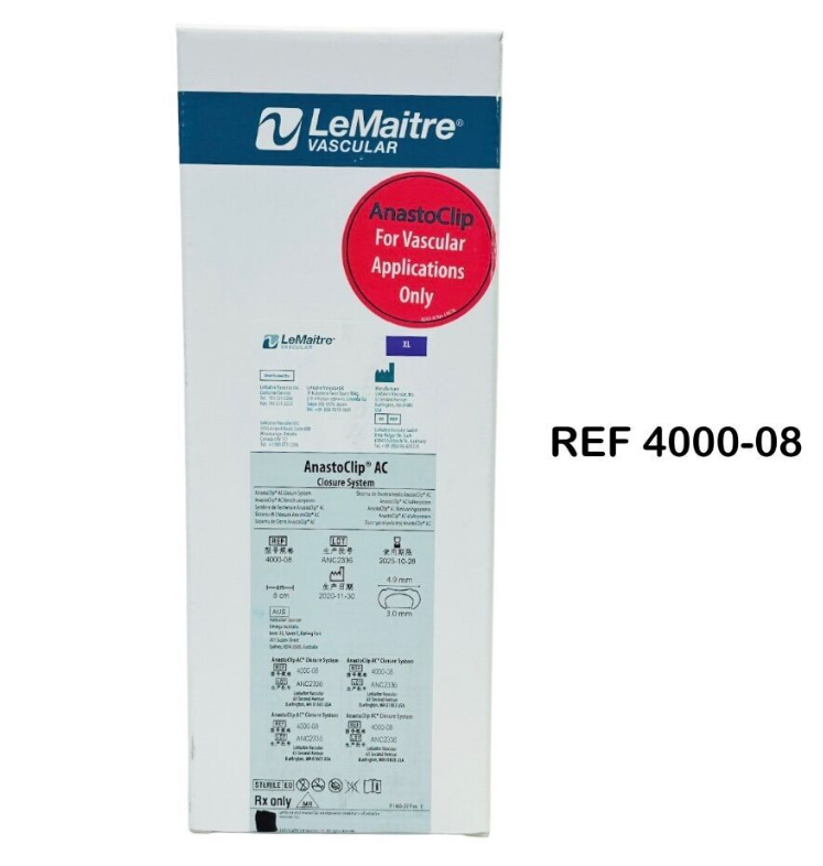 LEMAITRE 4000-08 AnastoClip AC Closure System EXP 2025 10
