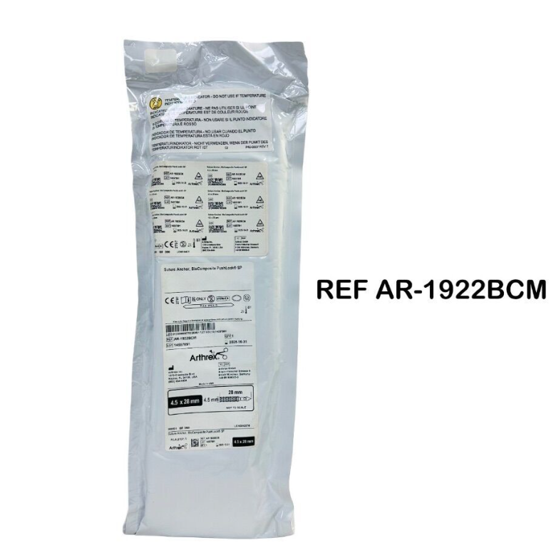 ARTHREX AR-1922BCM Suture Anchor BioComposite PushLock SP 4.5 × 28 mm EXP 2025 10