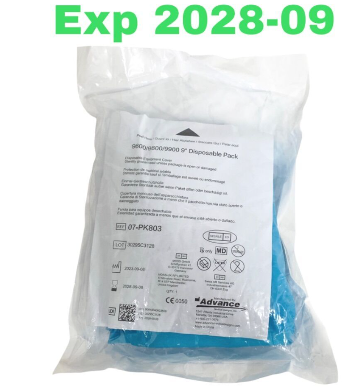 ADVANCE MEDICAL 07-PK803 Disposable Equipment Cover 9600/9800/9900 9 EXP.2028 09