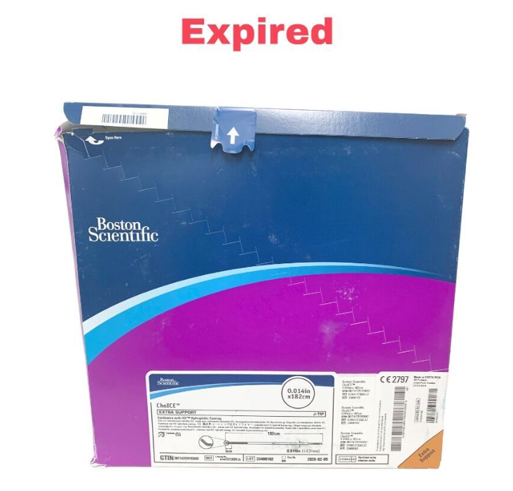 BOSTON SCIENTIFIC H7491213501J2 ChoICE Extra Support Guidewire 0.014in x 182cm J TIP (Box of 5) Exp.2026 02