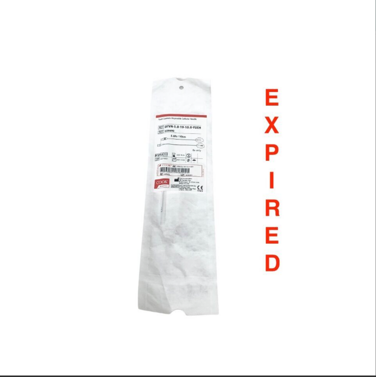 COOK MEDICAL G09490 Yueh Centesis Disposable Catheter Needle 5.0Fr 10cm Sterile EXP 2024 10