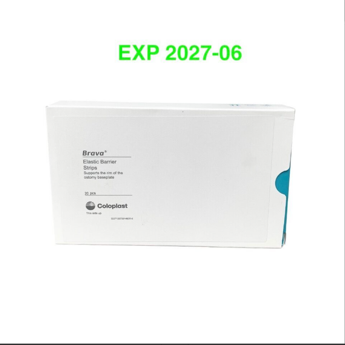 COLOPLAST 120700 Brava Elastic Barrier Strips 20pcs Ostomy Skin Support Tape Flex Tapes EXP 2027 06