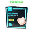MEDLINE MSCEX77EP Optifoam Gentle EX Sacral Foam Dressing 7x7 Silicone 5 Pack EXP 2028 03