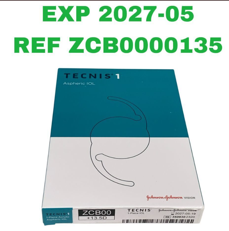 JOHNSON & JOHNSON ZCB0000135 Tecnis 1 1-Piece Acrylic Aspheric IOL+13.5D Exp.2027 05